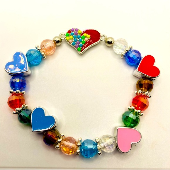 Bracelet Hearts  Beads and Enamel Hearts! - Picture 11 of 11